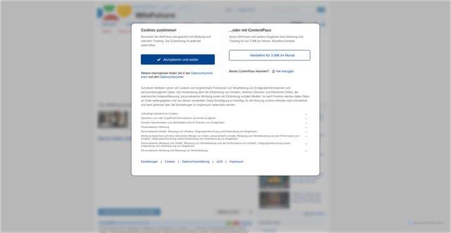 Security scan screenshot of https://winfuture.de/videos/Film-TV/28778/comments