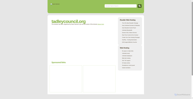 Security scan screenshot of http://www.tadleycouncil.org