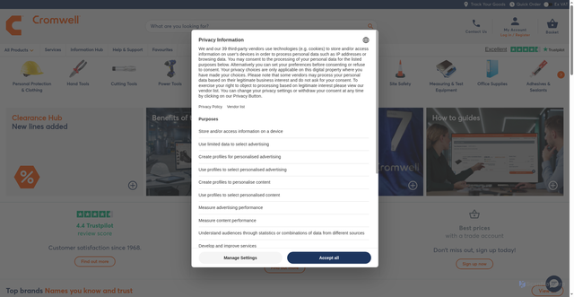 Security scan screenshot of https://cromwell.co.uk