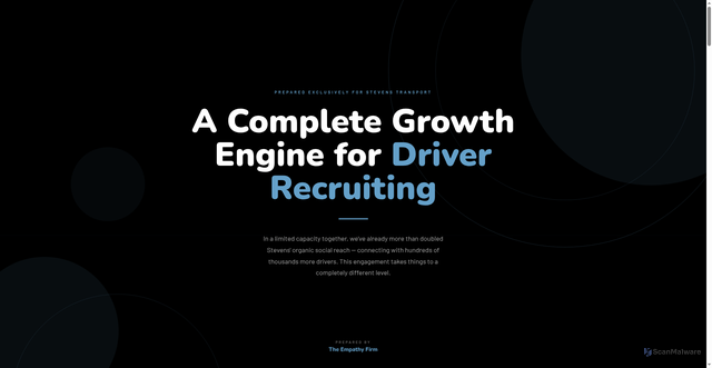 Security scan screenshot of https://empathyfirmstevenstransport-olqtc7umdm.edgeone.app/