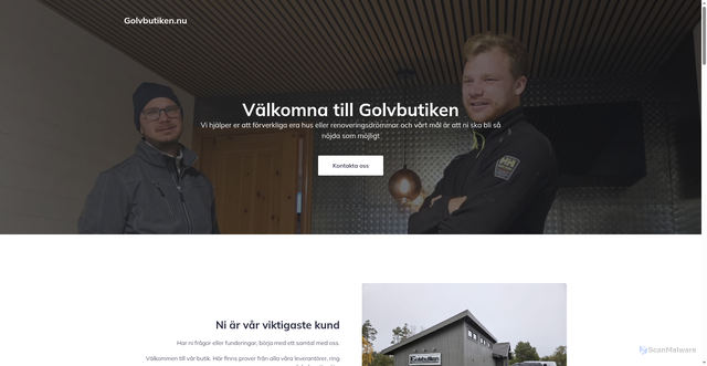 Security scan screenshot of https://golvbutiken.nu