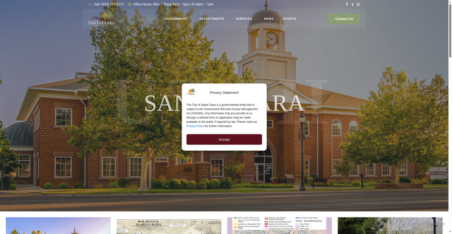 Security scan screenshot of https://www.santaclarautah.gov/
