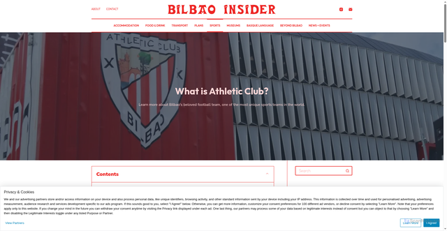 Security scan screenshot of https://bilbaoinsider.com/what-is-athletic-club-bilbao-football-laliga/