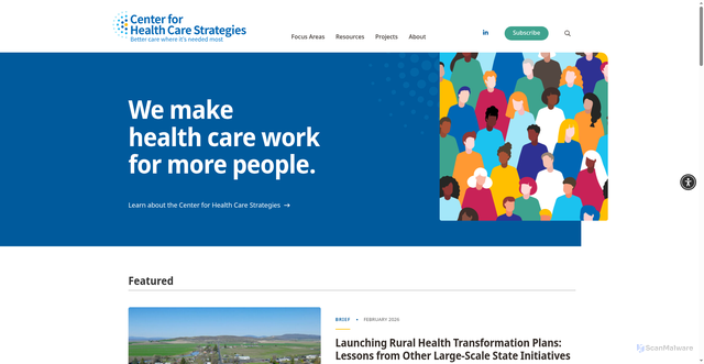 Security scan screenshot of https://www.chcs.org