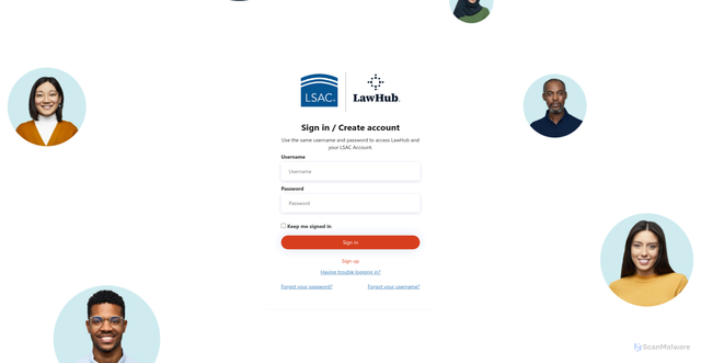 Security scan screenshot of https://os.lsac.org