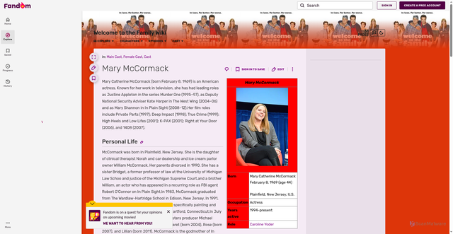 Security scan screenshot of https://welcome-to-the-family.fandom.com/wiki/Mary_McCormack