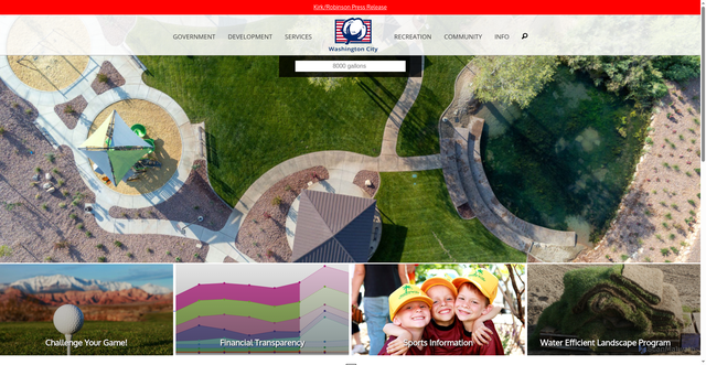 Security scan screenshot of https://washingtonutah.gov/tex/