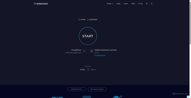 Security scan screenshot of https://kkquek.pages.dev/pl