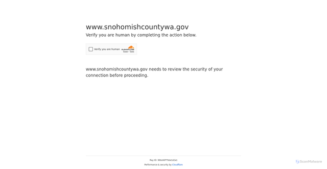 Security scan screenshot of https://www.snohomishcountywa.gov/