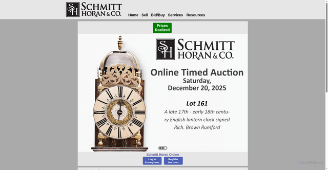 Security scan screenshot of https://schmitt-horan.com