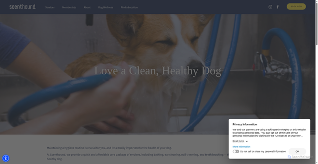 Security scan screenshot of https://scenthound.com
