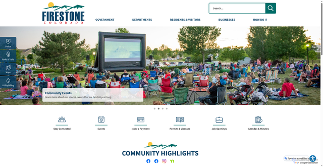 Security scan screenshot of https://firestoneco.gov/
