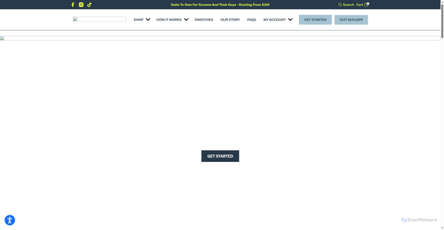 Security scan screenshot of https://themoderngroom.com