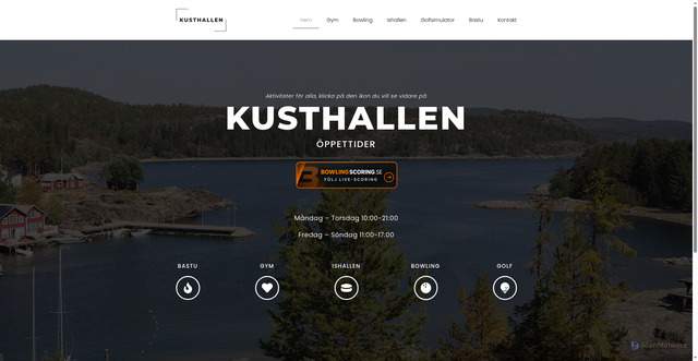 Security scan screenshot of https://kusthallen.se