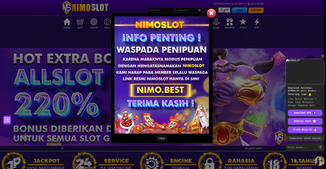 Security scan screenshot of http://nimopetir.site/