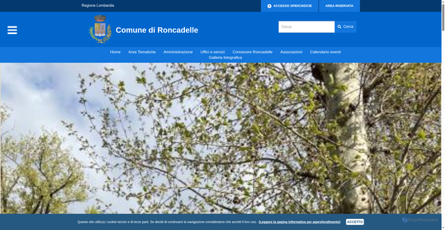 Security scan screenshot of https://www.comune.roncadelle.bs.it