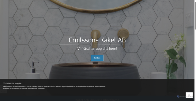 Security scan screenshot of https://kakel-ulricehamn.se