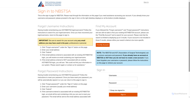 Security scan screenshot of https://nbstsa.learningbuilder.com