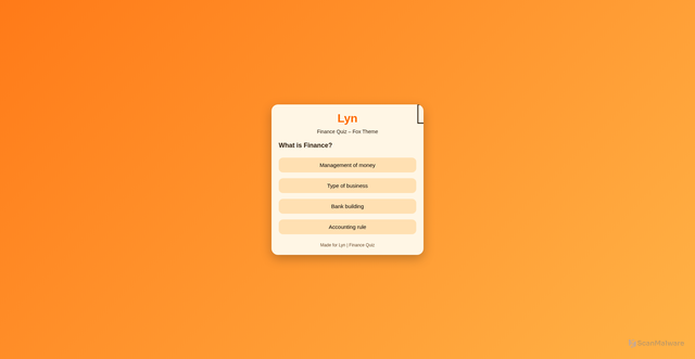 Security scan screenshot of https://arkaino17lyn-r95uac4a9h.edgeone.app/lyn-finance-quiz.html