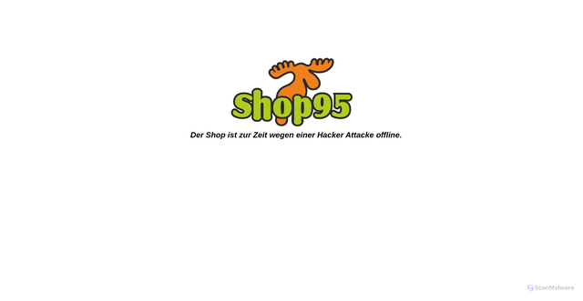 Security scan screenshot of https://shop95.de