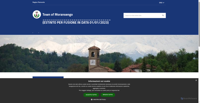 Security scan screenshot of https://www.comune.moransengo.at.it