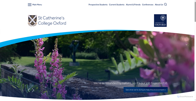 Security scan screenshot of https://www.stcatz.ox.ac.uk/