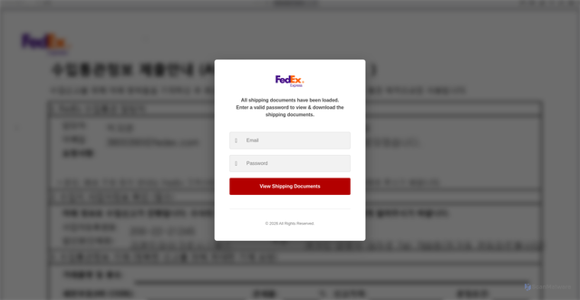 Security scan screenshot of https://fedex-documents-obans.edgeone.dev/new_login.html