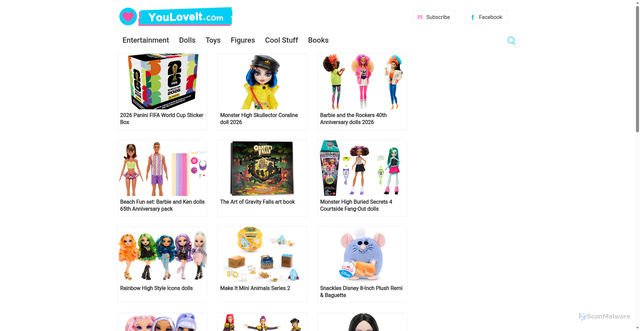 Security scan screenshot of https://youloveit.com