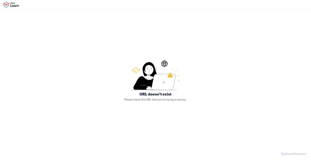 Security scan screenshot of https://zoholearn.eu