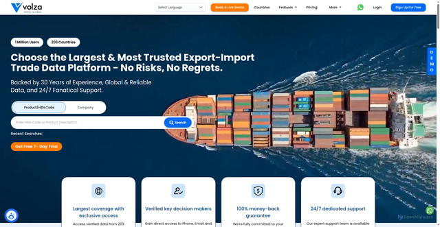 Security scan screenshot of https://vollza.com/
