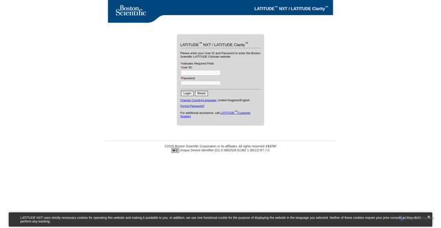 Security scan screenshot of https://latitudenxt.bostonscientific-international.com