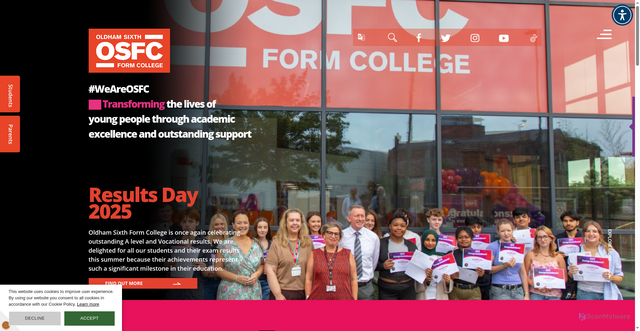 Security scan screenshot of https://www.osfc.ac.uk/