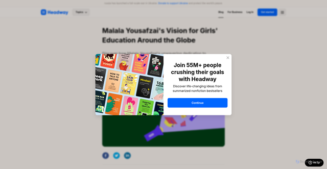 Security scan screenshot of https://makeheadway.com/blog/malala-yousafzai/