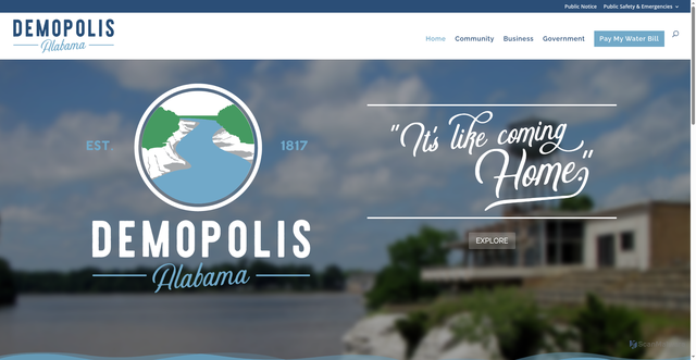 Security scan screenshot of https://demopolisal.gov/