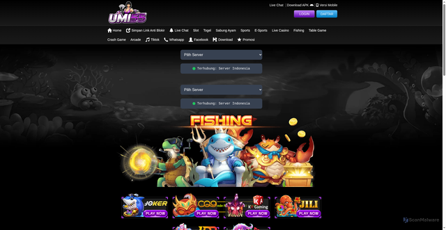 Security scan screenshot of https://xn--s6cgavda9baad5c8ebbt3bzb2njbehcc2dwsxb7kcdh.net/desktop/game/fishing/jdb