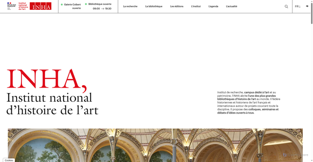 Security scan screenshot of https://inha.fr