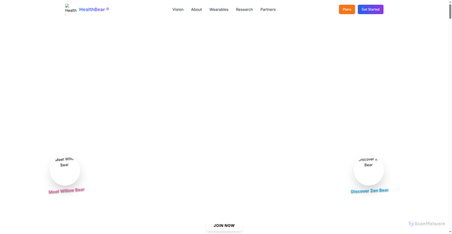 Security scan screenshot of https://thehealthbear-1400jo682z.edgeone.app/