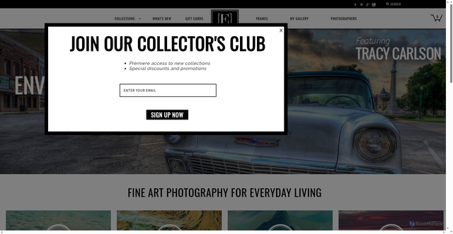 Security scan screenshot of https://eframe.com