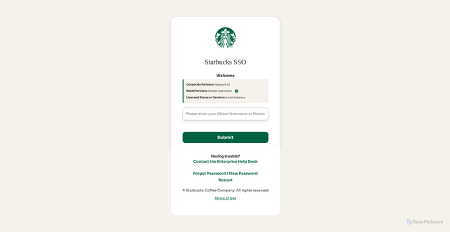 Security scan screenshot of https://locationexchange-ps.starbucks.com