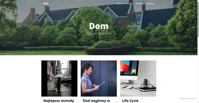 Security scan screenshot of https://wdomu.edu.pl