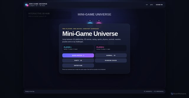Security scan screenshot of https://minigameshub-dpoy6lgxedz6.edgeone.dev/