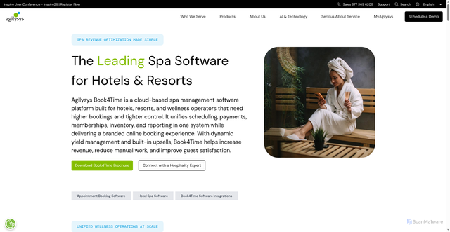 Security scan screenshot of https://book4time.com