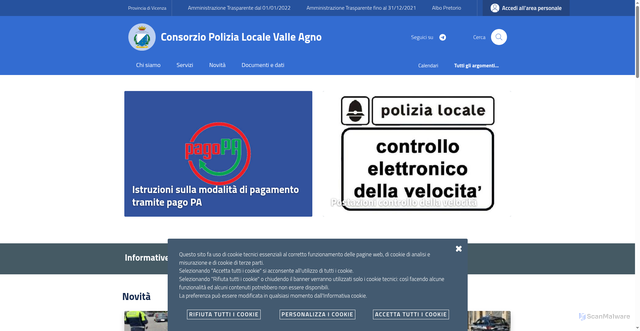 Security scan screenshot of https://www.plva.it/