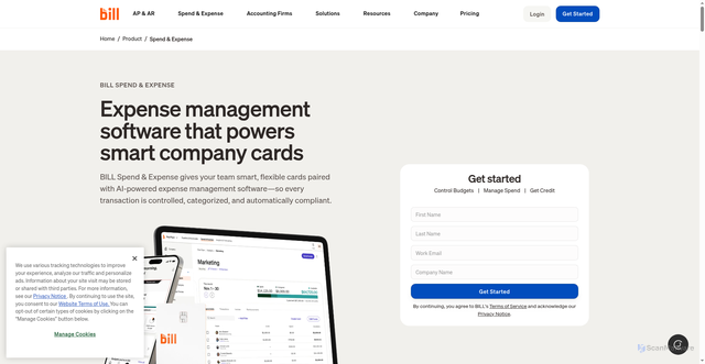 Security scan screenshot of https://divvy.co