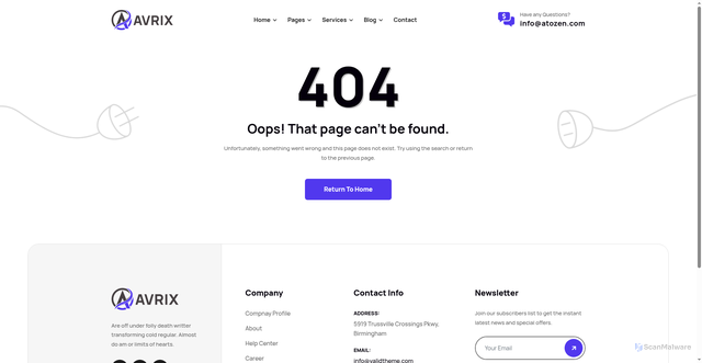 Security scan screenshot of https://hope-solution.pages.dev/wp-content/themes/avrix/assets/fonts/fa-light-300.html