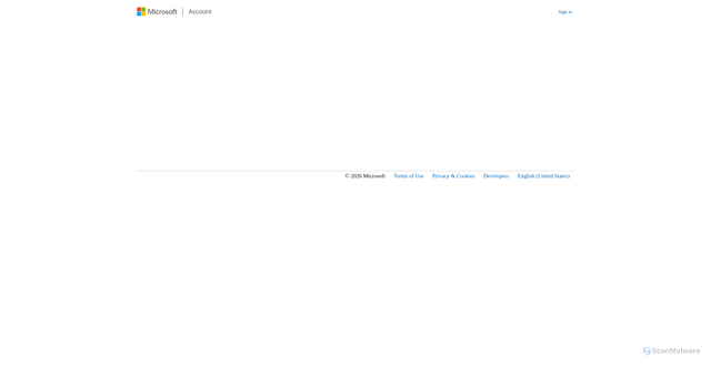 Security scan screenshot of https://account.live.com/messagepage.aspx