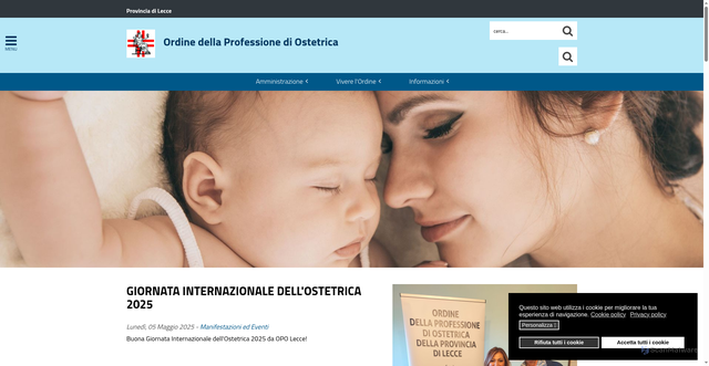 Security scan screenshot of https://www.lecceostetriche.it/