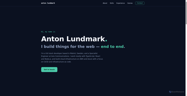 Security scan screenshot of https://lunne.nu