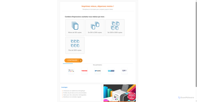 Security scan screenshot of https://etheureusement.com/imprimantesfr/cliqua/