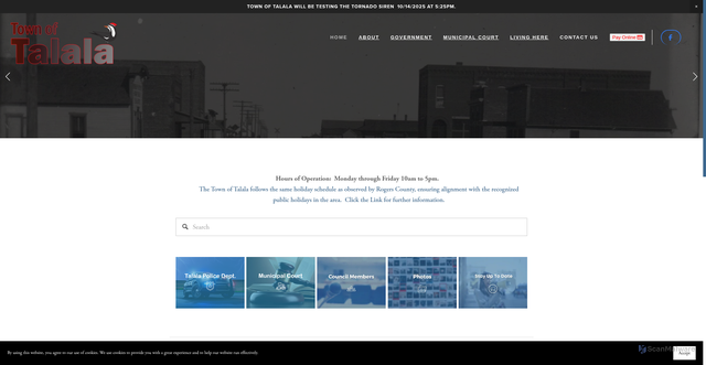 Security scan screenshot of https://www.talalaok.gov/